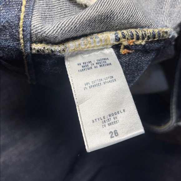 Guess vintage daredevil boot low rise dark wash denim women’s 26 - Picture 10 of 16